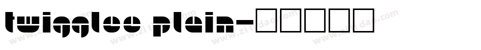 Twigglee Plain字体转换